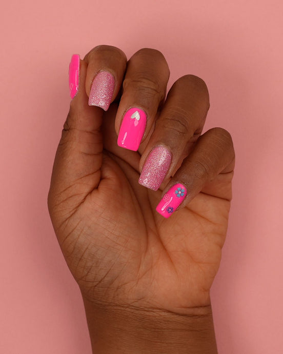 Pretty-in-Pink Nail Designs with Mylee's Limited Edition Duo