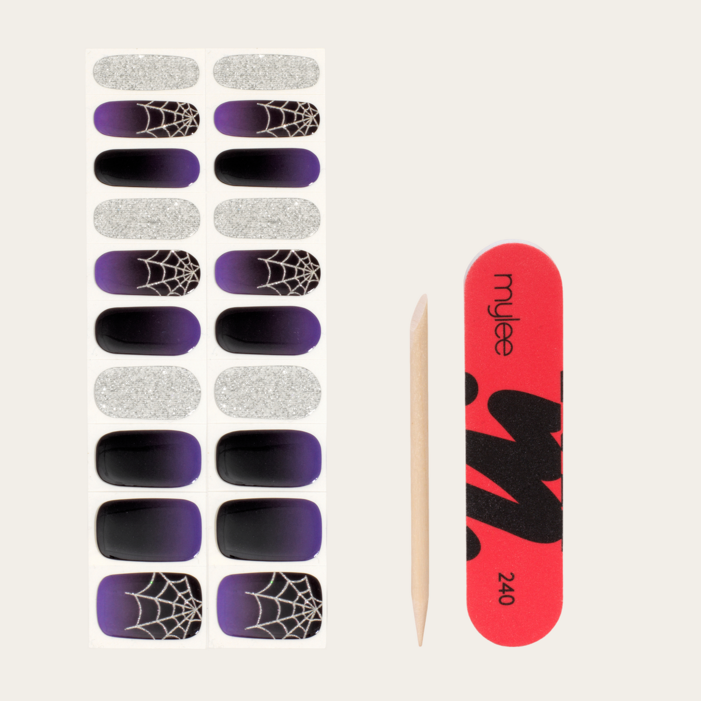 Mylee Black Widow Gel Nail Wraps