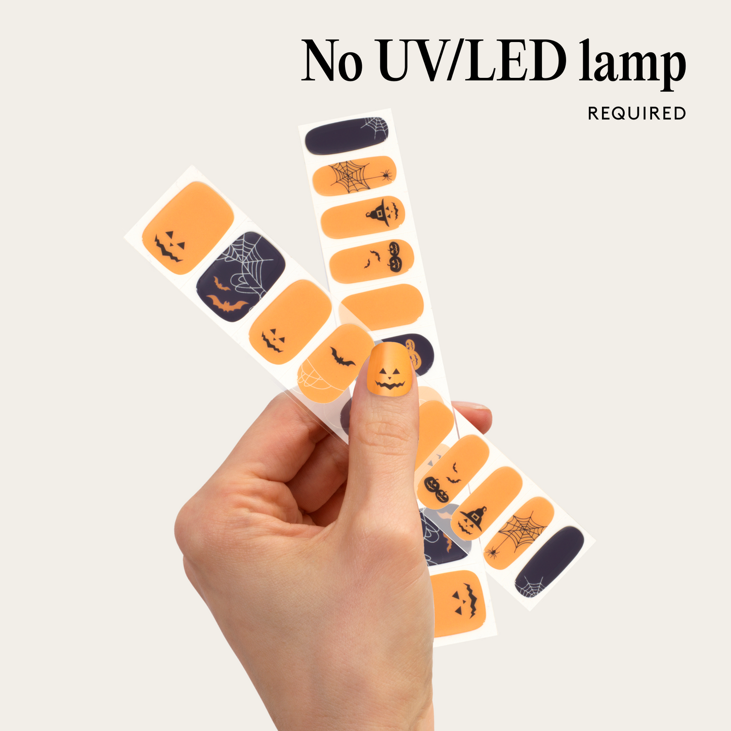 Mylee Patchwork Pumpkin Gel Nail Wraps