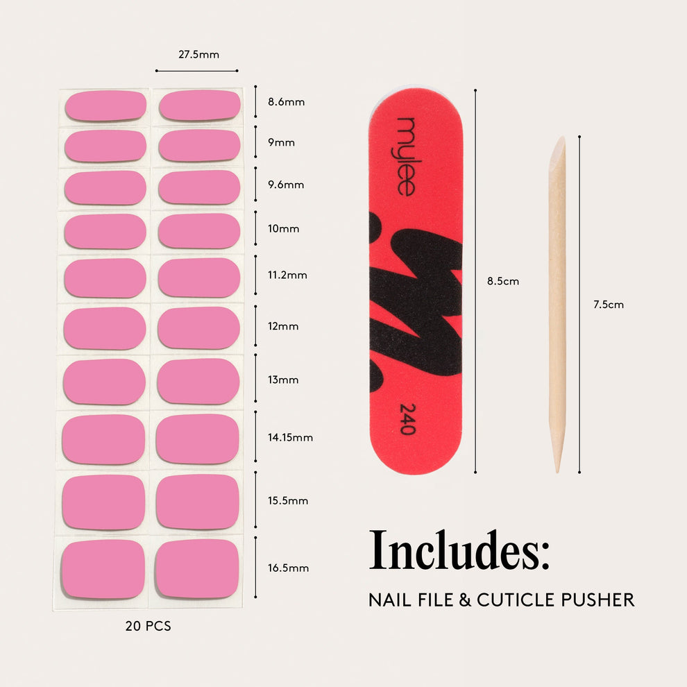Mylee Peony Gel Nail Wraps