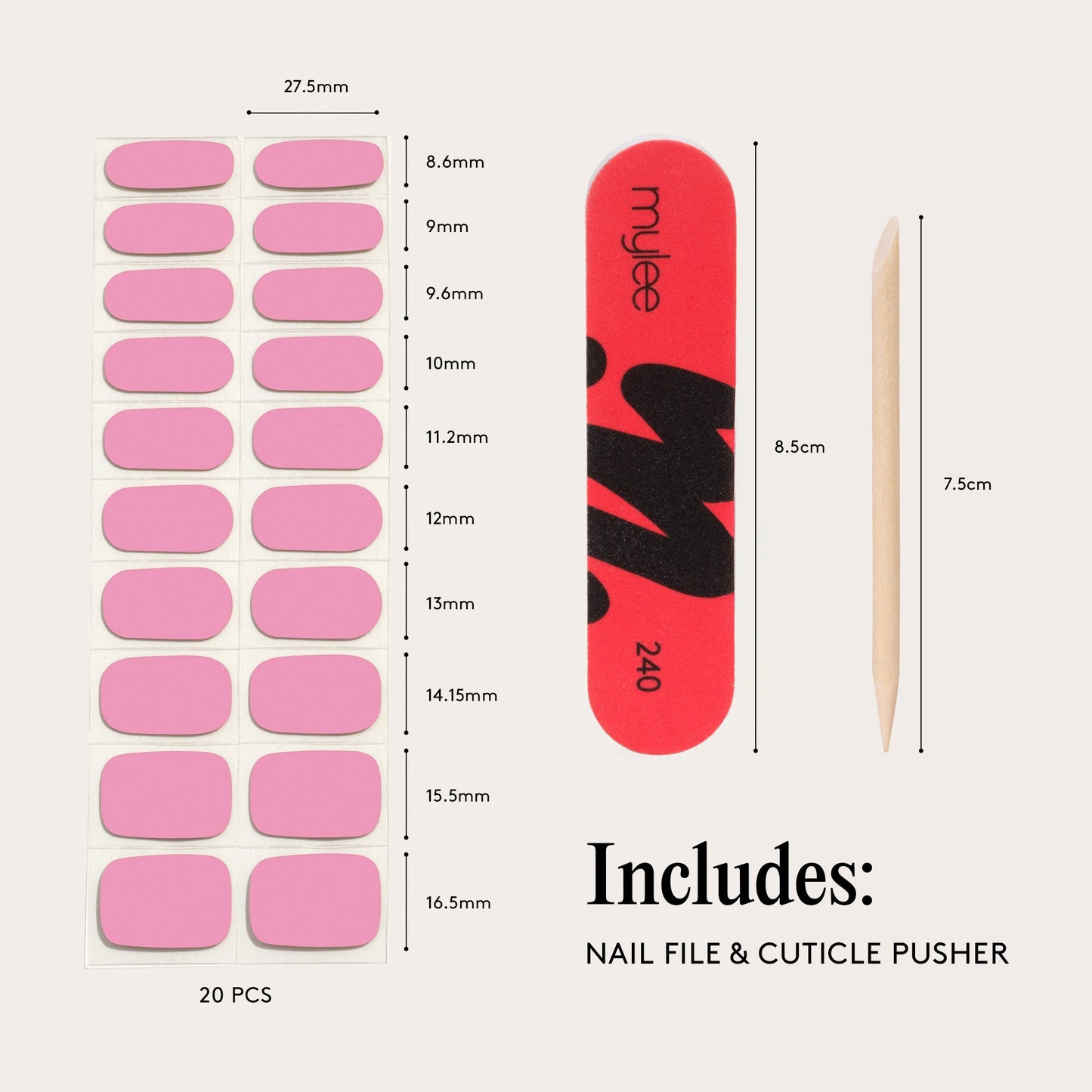 Mylee Stand By Me Gel Nail Wraps
