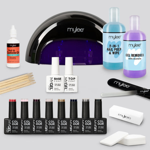 Mylee The Full Works Complete Gel Polish Kit (Black) - City Slicker (Worth £184)