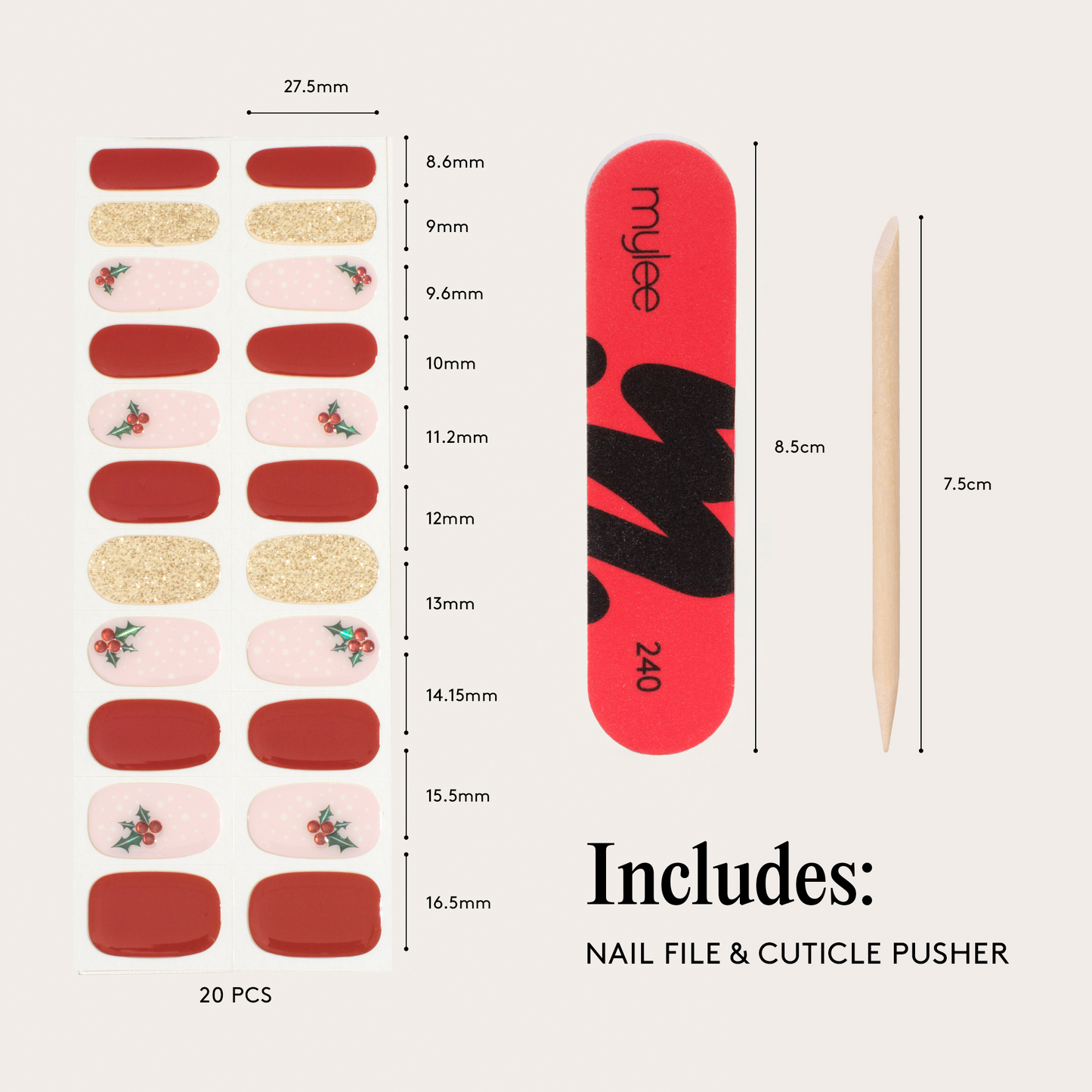 Mylee Gel Wraps Merry Mix-up