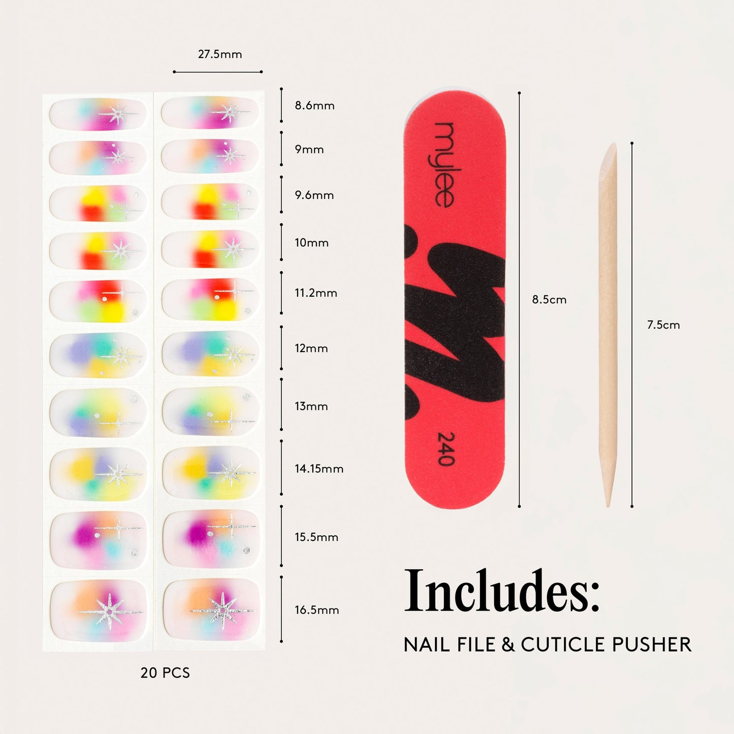 Mylee Born This Way Gel Nail Wraps