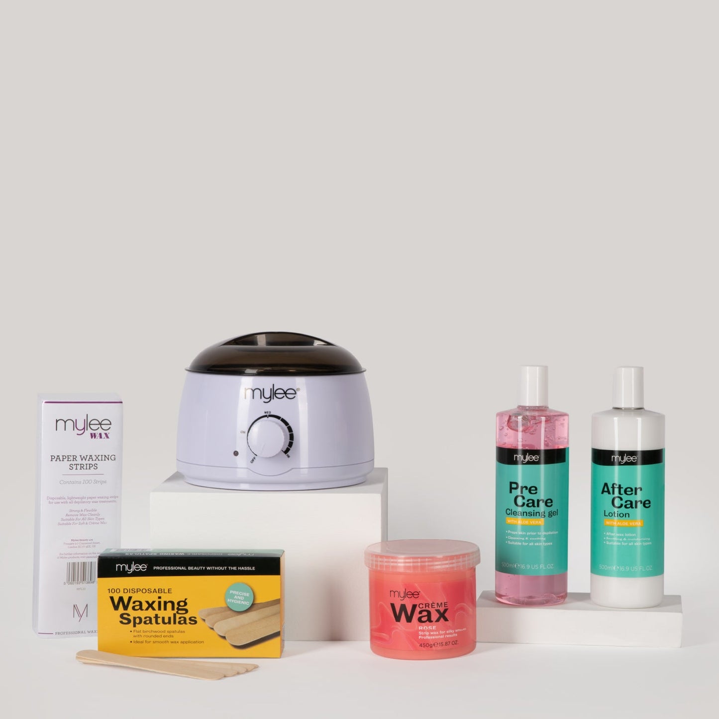 Mylee Waxing Kit With Rose Creme Wax