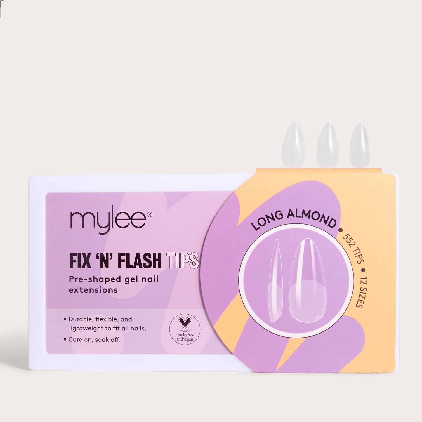 Mylee Fix 'N' Flash Tips - Long Almond
