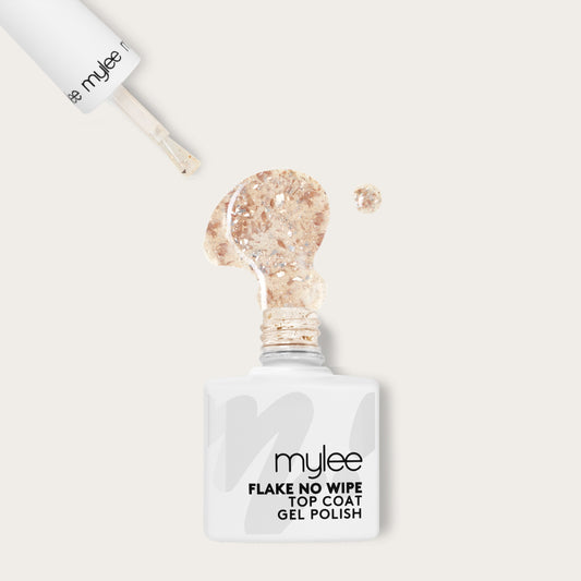 Mylee Rose Gold Flake No Wipe Top Coat Gel Polish 15ml