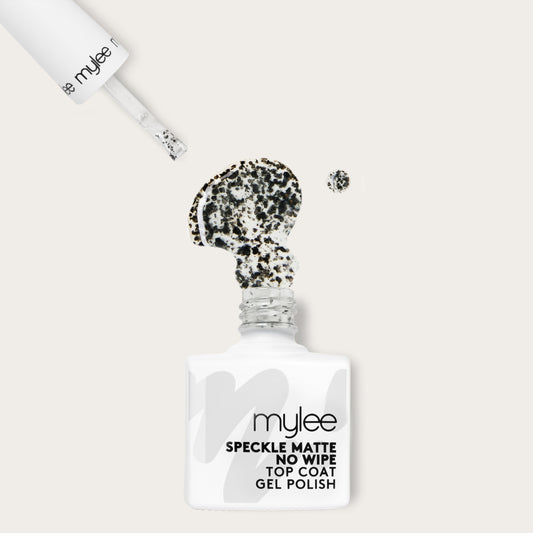 Mylee Speckled Matte No Wipe Top Coat Gel Polish 15ml