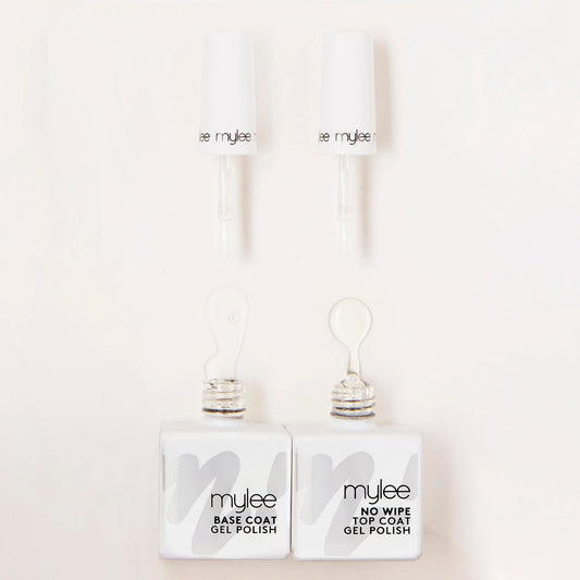 Mylee No Wipe Top & Base Coat Gel Polish Duo - 2x10ml