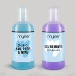 Mylee Black Convex Curing Lamp Kit w/ Gel Nail Polish Essentials